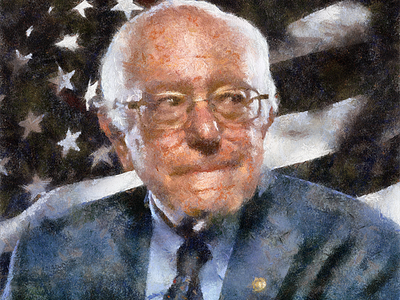 Bernie Sanders art bernie sanders illustration painting