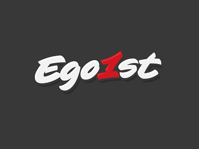 Ego1st calligraphy egoist font letter lettering letters logo site type web