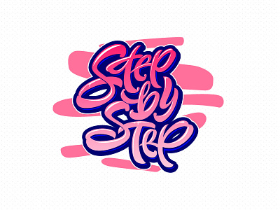 Step By Step calligraphy clothes dance font letter lettering letters logo print type