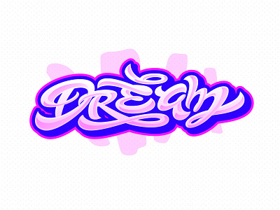 Dream calligraphy dream font letter lettering letters logo print type