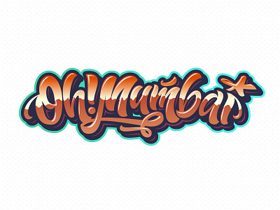 Oh!Mumbai bar beer calligraphy drink font letter lettering letters logo mumbai type