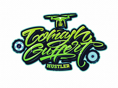 Tomash Guffert calligraphy copter font letter lettering letters logo type