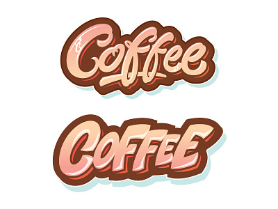 Coffee calligraphy coffee font letter lettering letters logo type