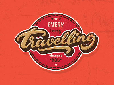 Travelling calligraphy changes font letter lettering letters logo long travelling type you