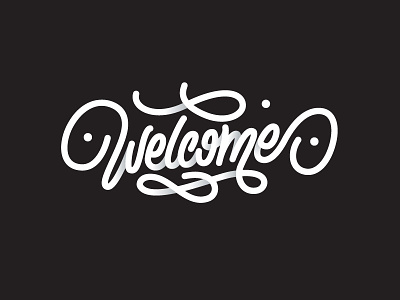 Welcome calligraphy font friend letter lettering letters logo type welcome