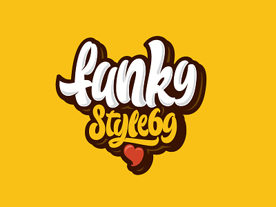 Funky Style 69 calligraphy font funk funky letter lettering letters logo type