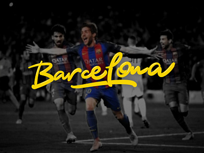 Barcelona barcelona behance calligraphy comission fcbarcelona football lettering logo logofolio logotype