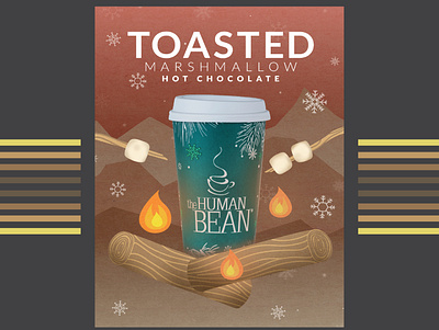 Coffee Advertisement branding design graphic design il illustration pointofsale vector