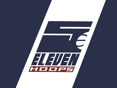 5 Eleven Hoops Basketball Concept Logo adevertisement branding design graphic design illustration logo typography vector