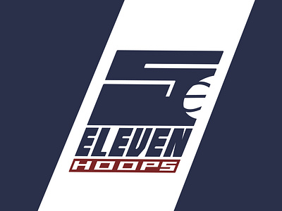 5 Eleven Hoops Basketball Concept Logo