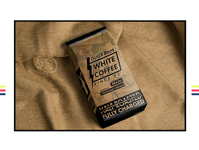 Dutch White Coffee bag Concept adevertisement branding design graphic design illustration package design vector