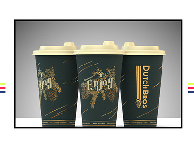 Dutch Bros Winter Cups adevertisement branding design graphic design illustration logo typography vector