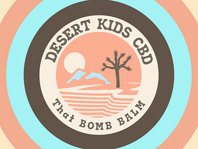 Desert Kids CBD Label Logo Brown