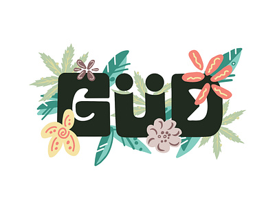 Gud Gardens Shirt Design adevertisement branding design graphic design illustration logo vector