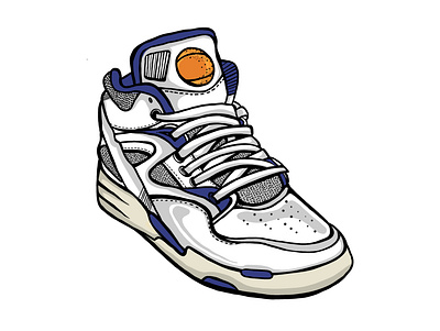 Reebok Pump Classic Illustration branding design graphic design illustration