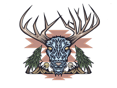 Deer Illustration for Liv Wyld Brand