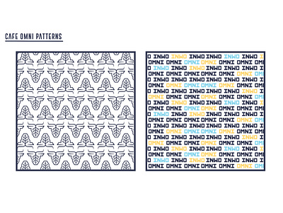 Cafe Omni Pattern Looks for Brand Guide branding design graphic design illustration typography vector
