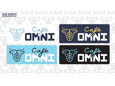 Cafe OMNI Logo Lockups with Color Scheme Design