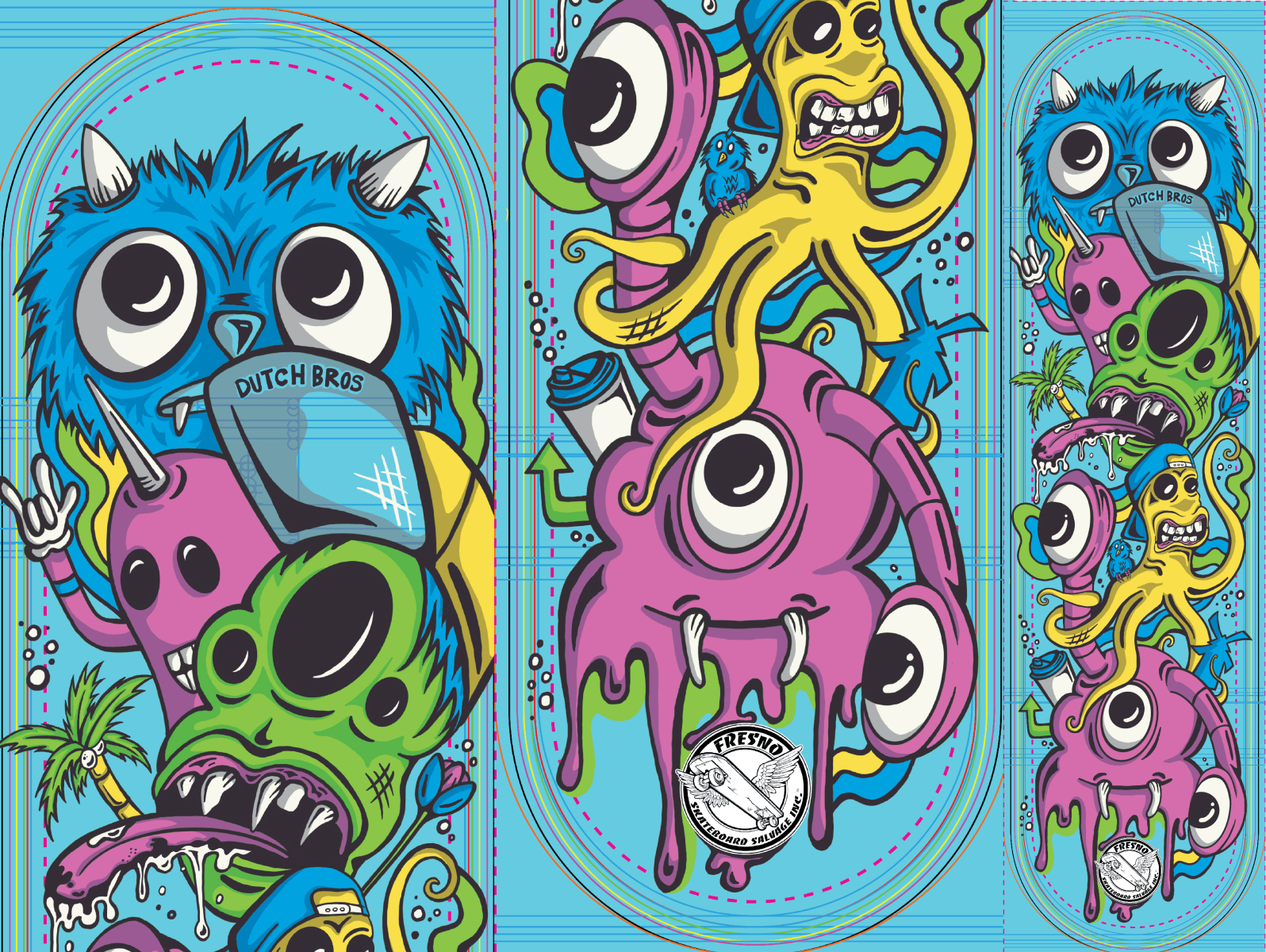 Skateboard Charity deck design Dutchbros by Cactus & Tree Creative on  Dribbble