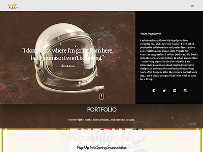 Arvin Allen Rebrand & New Site graphic design rebrand web design