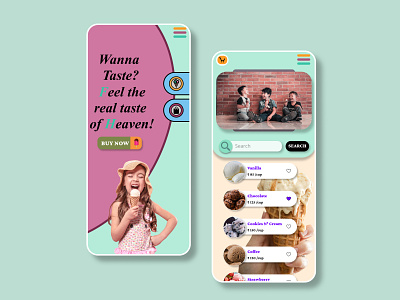 Ice-Cream App Design