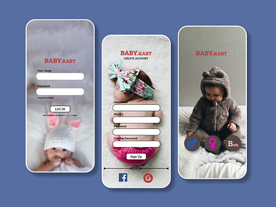 Baby Kart App Design