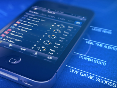 ScoreMobile app floating text iphone motion graphics scoremobile