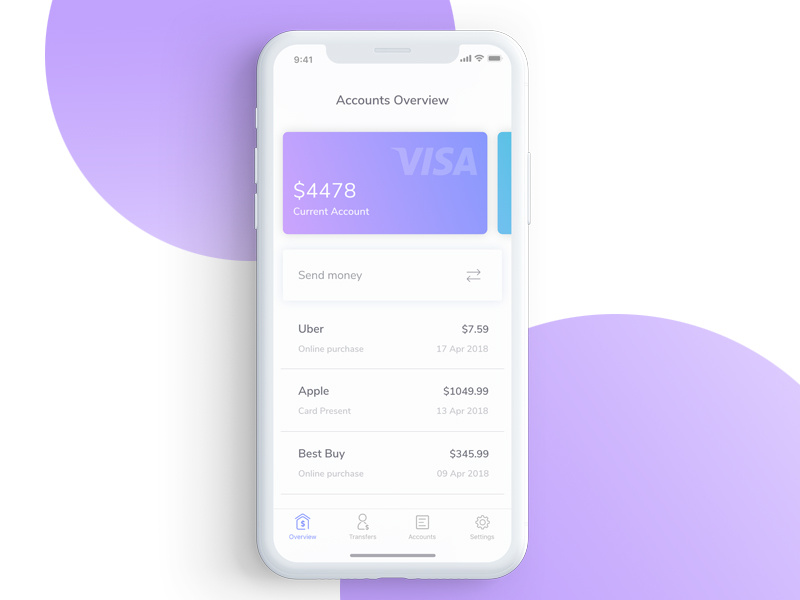 Fintech shot! dashboard overview tracking sharing money savings finance ios app product bank fintech