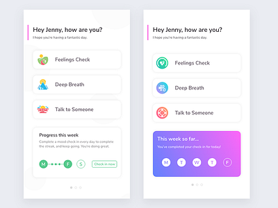 Mental Health App anxiety depression health healthcare home mental product track tracking ui ux