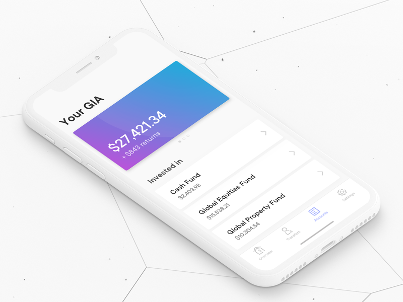 Investment Account freelance app ios banking bank crypto shares stocks fintech investment