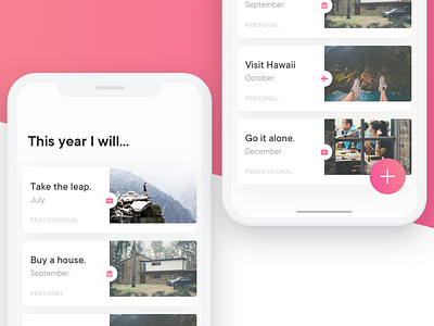 Goals App challenge for hire freelance game goals interaction progress to do ui ux