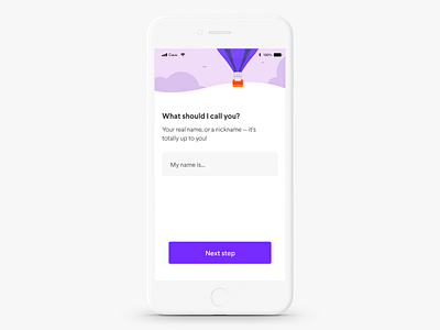 Onboarding Screen health health app illustration ios medical app medtech app mental health mental health app mental illness onboarding onboarding flow profile ui