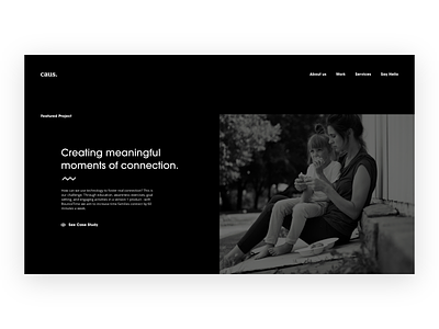 Featured Project adobexd case study dark design mental health mental illness portfolio theme ui website