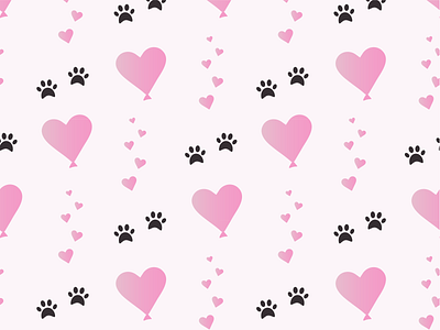 Pattern baloon black pink cute pattern heart hearts pattern pattern design