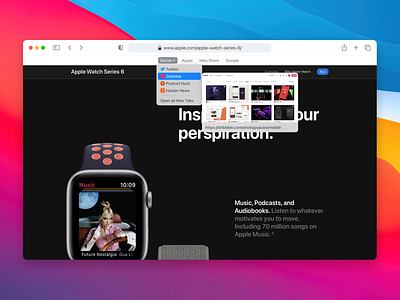 Safari Bookmark Preview app big sur design desktop figma macos macos icon safari ui design ux design