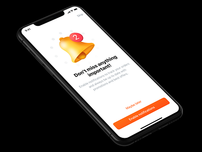 Notifications Access alert bell figma illustration ios app notifications onboarding product design ui design uidesign ux design uxdesign walkthrough