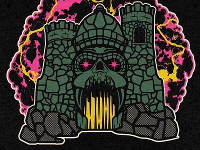 GRAYSKULL branding design heman illustration jackkirby logo mastersoftheuniverse papajart typography vector