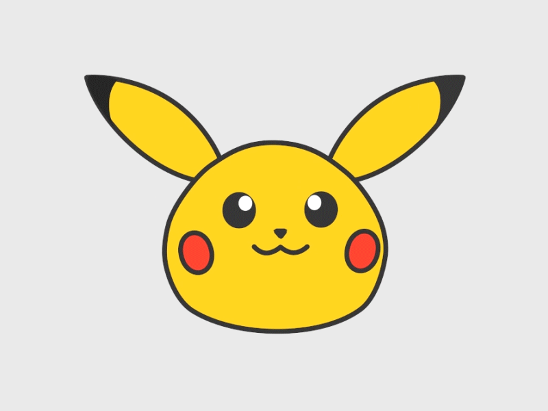 Pikachu 2d animation anime studio design gif pikachu pokemon wink