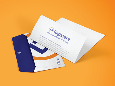 Logistore branding envelope letter logistics logistore logo storage