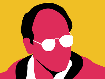 George 2d costanza flat george illustration ilustración retrato seinfeld vectorial