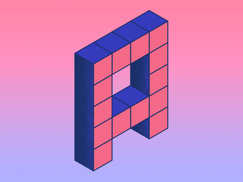 Alphabet and cubes