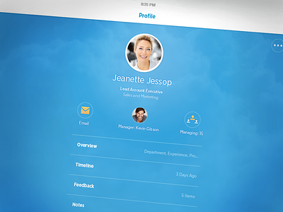 Workday's Mobile Redesign blue flat ios ipad people product profile redesign ui