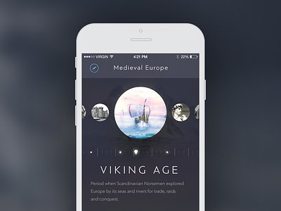 History Explore App app dark history ios iphone timeline viking vikings