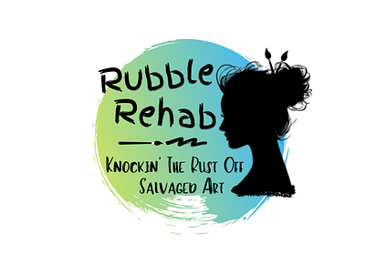 Rubble Rehab art business design logo salvaged