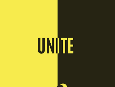 "Unite" Poster graphic design illustra illustration typography vector