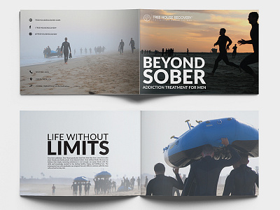 Brochure Layout | Cover & Inside beach brochure brochure design excercise fitness healthcare landscape