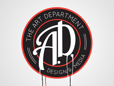 The Art Department | Logo branding design drip graffiti indentity logo