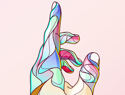 New graphic research made this week in Figma. abstract colors design digital art figma hand hand illustration illustration