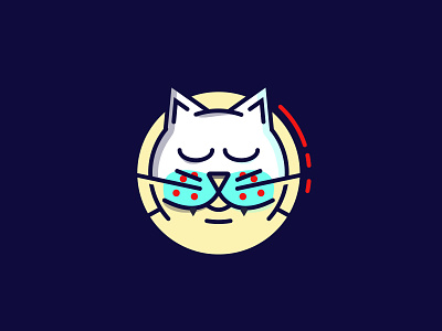 Cat icon cat design digital france graphic graphicdesign illustration illustrator kitty lille portrait vector