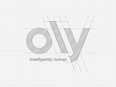 Oly Logo inception blueprint branding identity logo oly oly.ai schematic wires